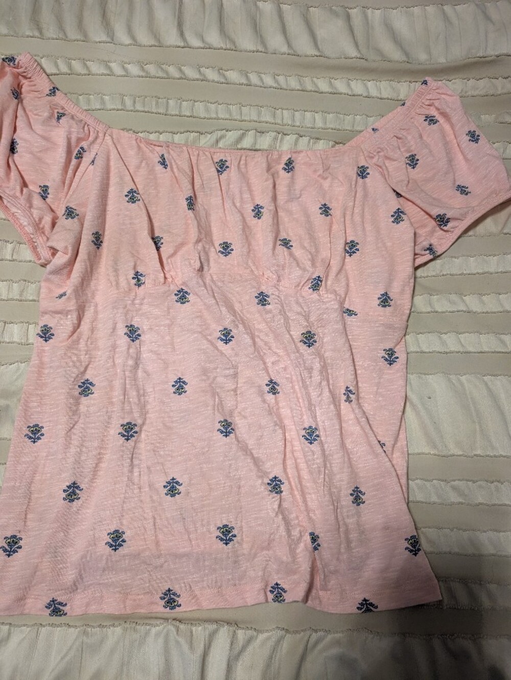 torrid Pink Off-Shoulder Floral Top